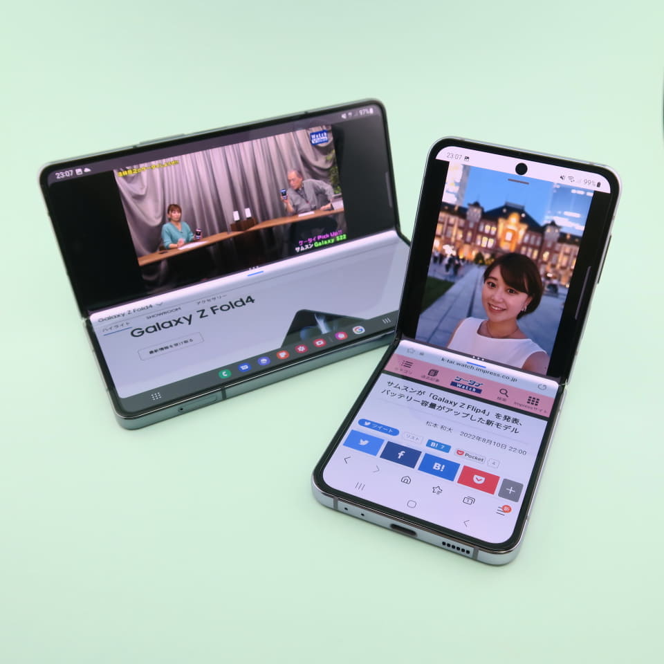 Galaxy Z Fold4」「Galaxy Z Flip4」速報レビュー - ケータイ Watch