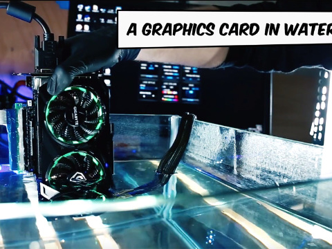 やじうまPC Watch】動作中のビデオカードは水に漬けても大丈夫。そう