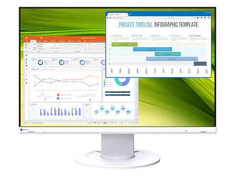 EIZO、3辺狭額縁デザインの23.8型/22.5型液晶 - PC Watch