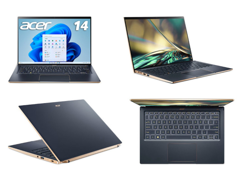 日本エイサー、第13世代Core i7/16GBメモリなどを搭載した14型モバイル