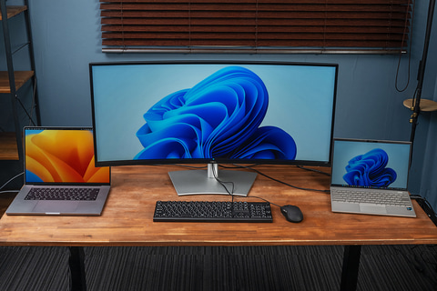 デルからWindows/Mac完全両対応でThunderbolt 4搭載の湾曲ウルトラ