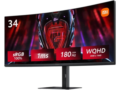 Xiaomi、180Hz駆動/1ms対応の34型WQHD湾曲ゲーミングモニター - PC Watch