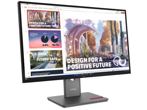 レノボ、140W給電や広色域表示対応の27型WQHD液晶モニター - PC Watch