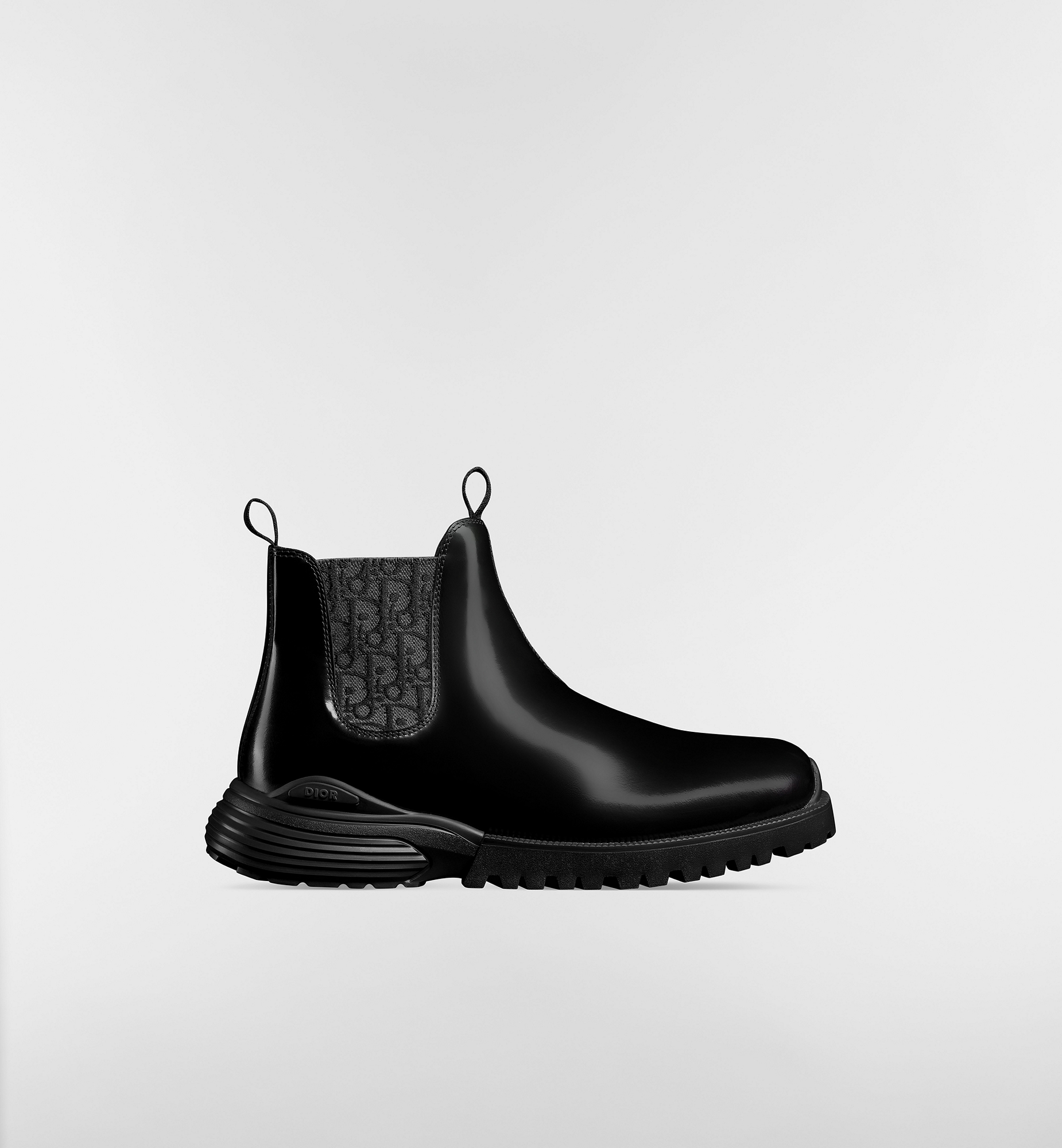 Dior Combat Chelsea Boot Black Polished Calfskin | DIOR