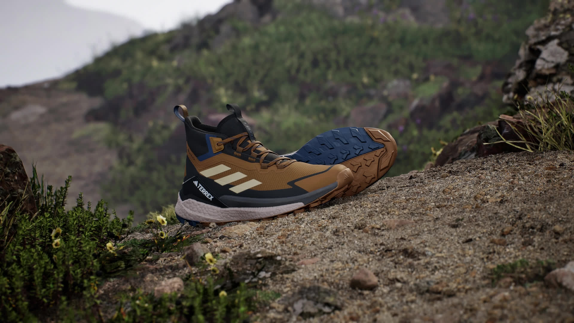 adidas Terrex Free Hiker 2.0 Gore-Tex Hiking Sneakers - Brown
