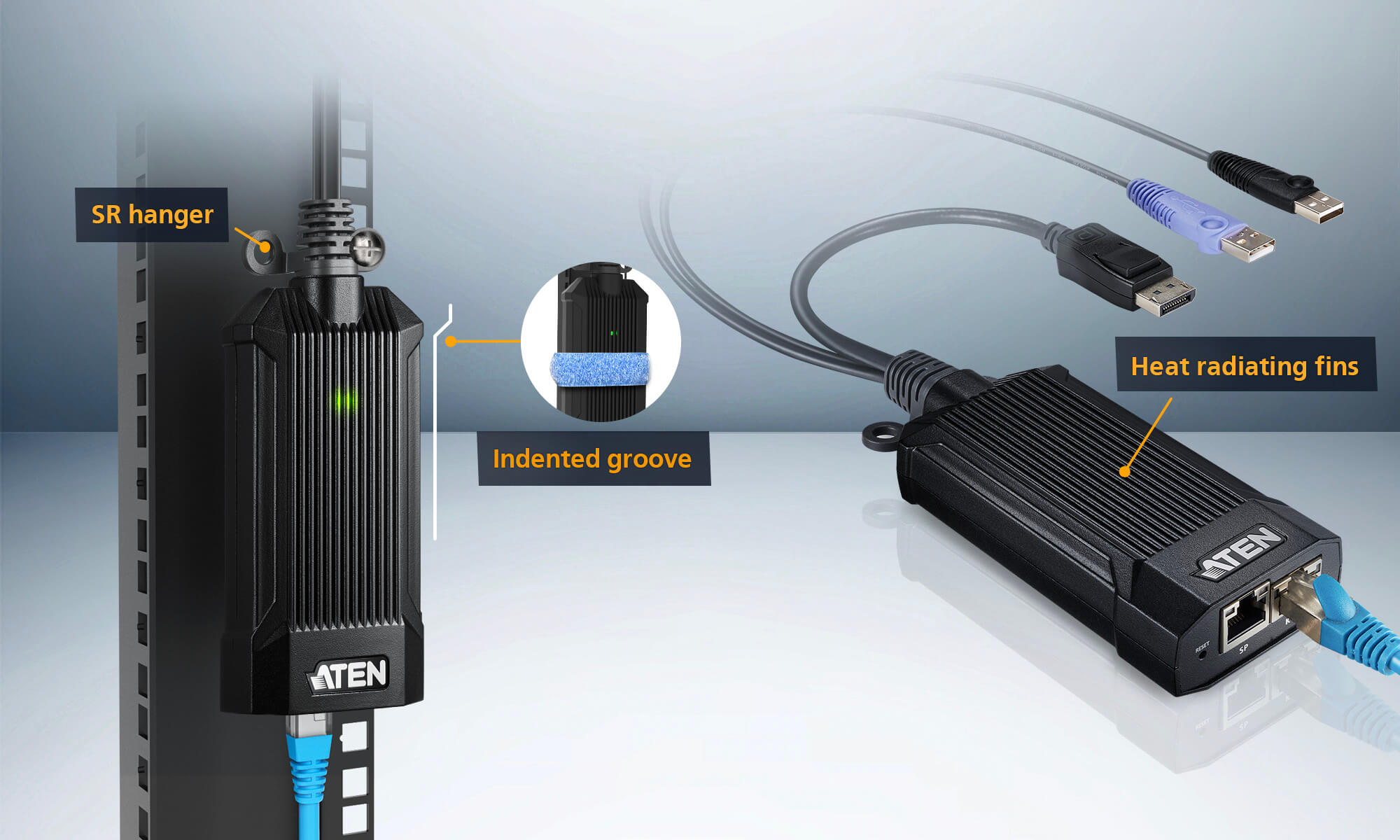 USB DisplayPort KVM DigiProcessor - KG9900T, ATEN IP KVMスイッチ