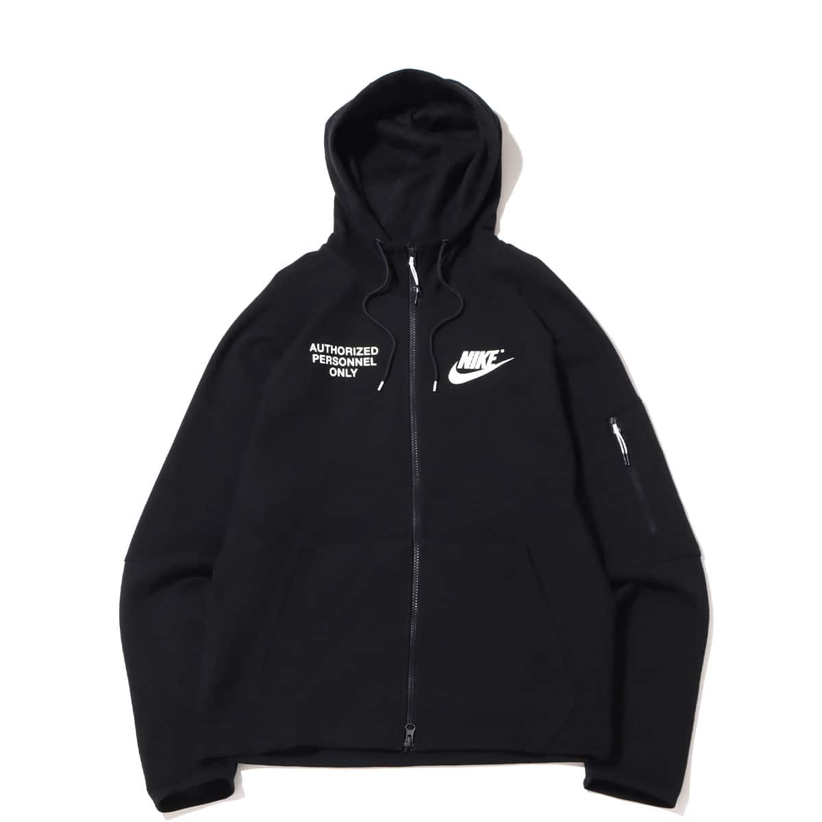 NIKE AS M NSW FLC FZ TOP GX AP BLACK/BLACK/WHITE/WHITE 22SP-I