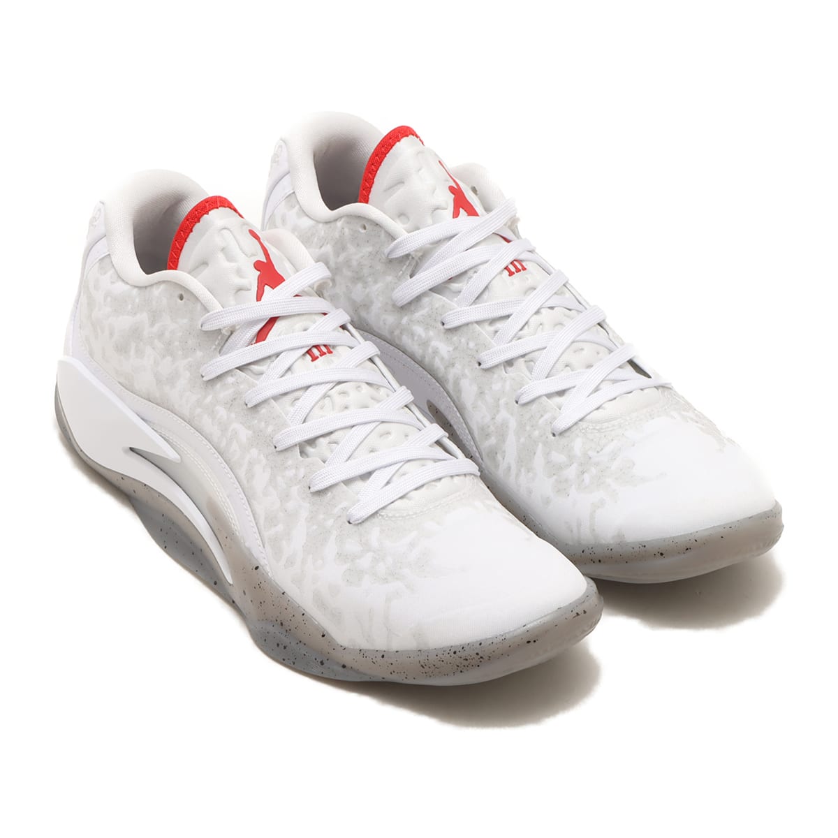 JORDAN BRAND JORDAN ZION 3 PF WHITE/UNIVERSITY RED-CEMENT GREY