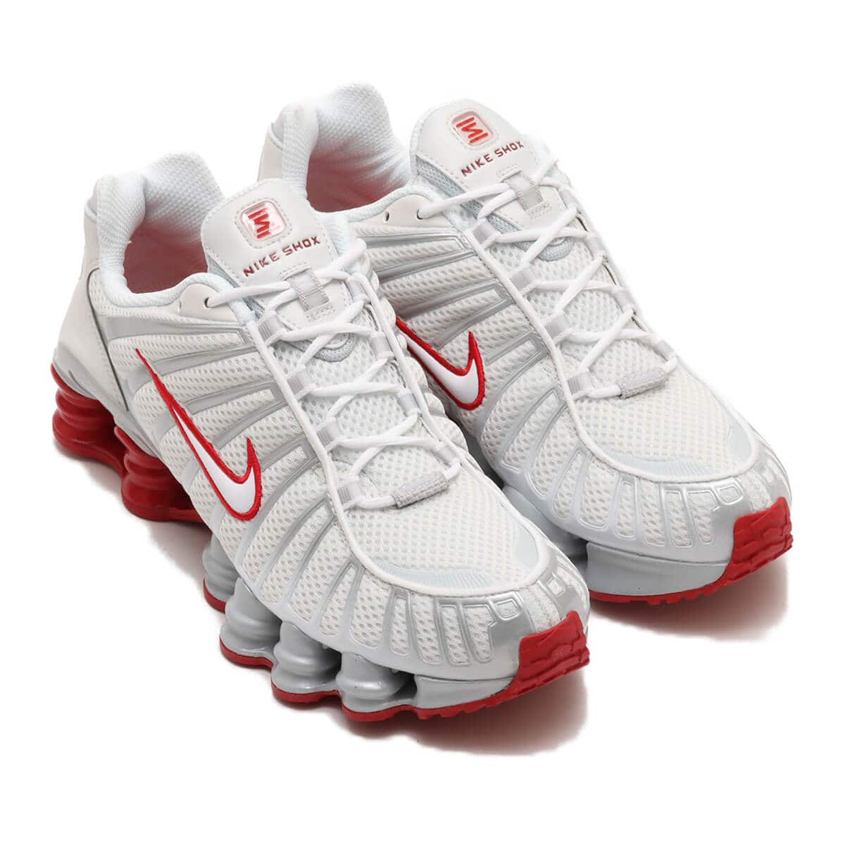 NIKE W SHOX TL PLATINUM TINT/WHITE-GYM RED（ナイキ ウィメンズ