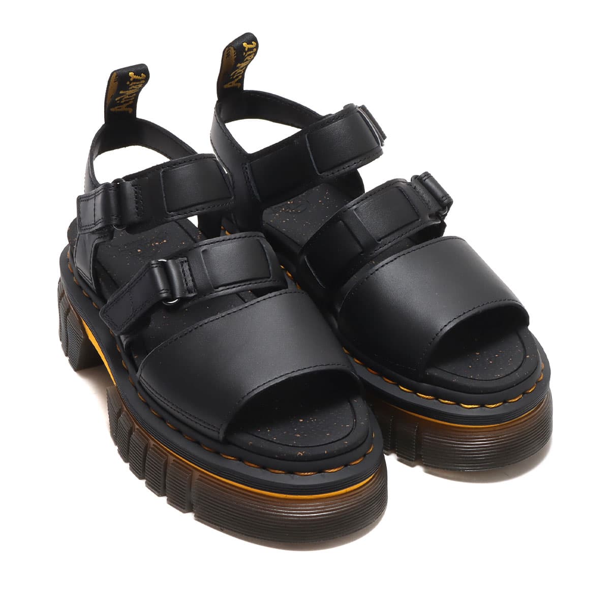 Dr.Martens Ricki 3-strap sandal Black Lucido BLACK（ドクター