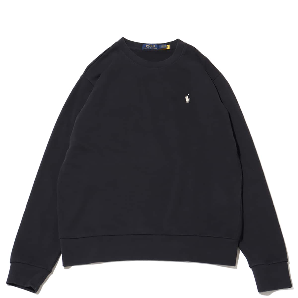 POLO RALPH LAUREN LONG SLEEVE-SWEATSHIRT LOOPBACK TERRY POLO BLACK