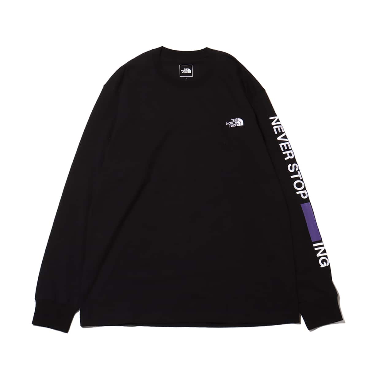 THE NORTH FACE L/S NEVER STOP ING Tee ブラック2 （ザ・ノース