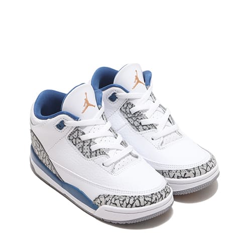 JORDAN BRAND JORDAN 3 RETRO TD WHITE/METALLIC COPPER-TRUE BLUE
