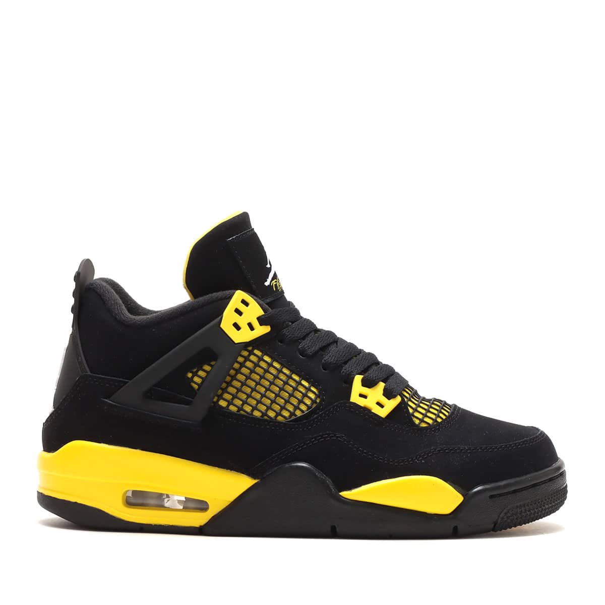 JORDAN BRAND AIR JORDAN 4 RETRO GS BLACK/WHITE-TOUR YELLOW 23SU-I