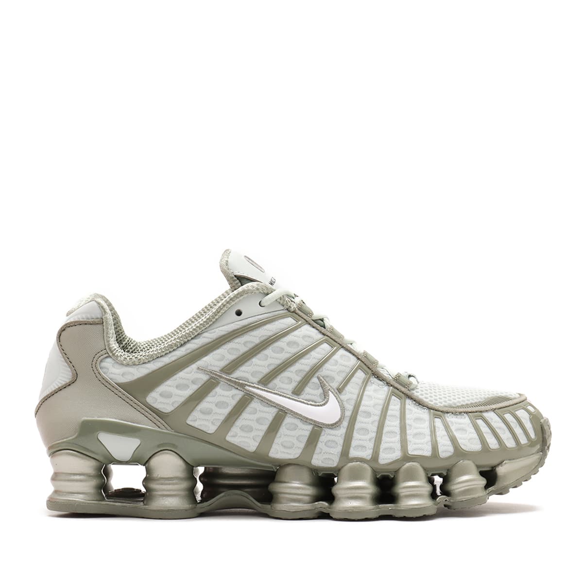 NIKE W SHOX TL LIGHT SILVER/WHITE-LIGHT ARMY（ナイキ ウィメンズ