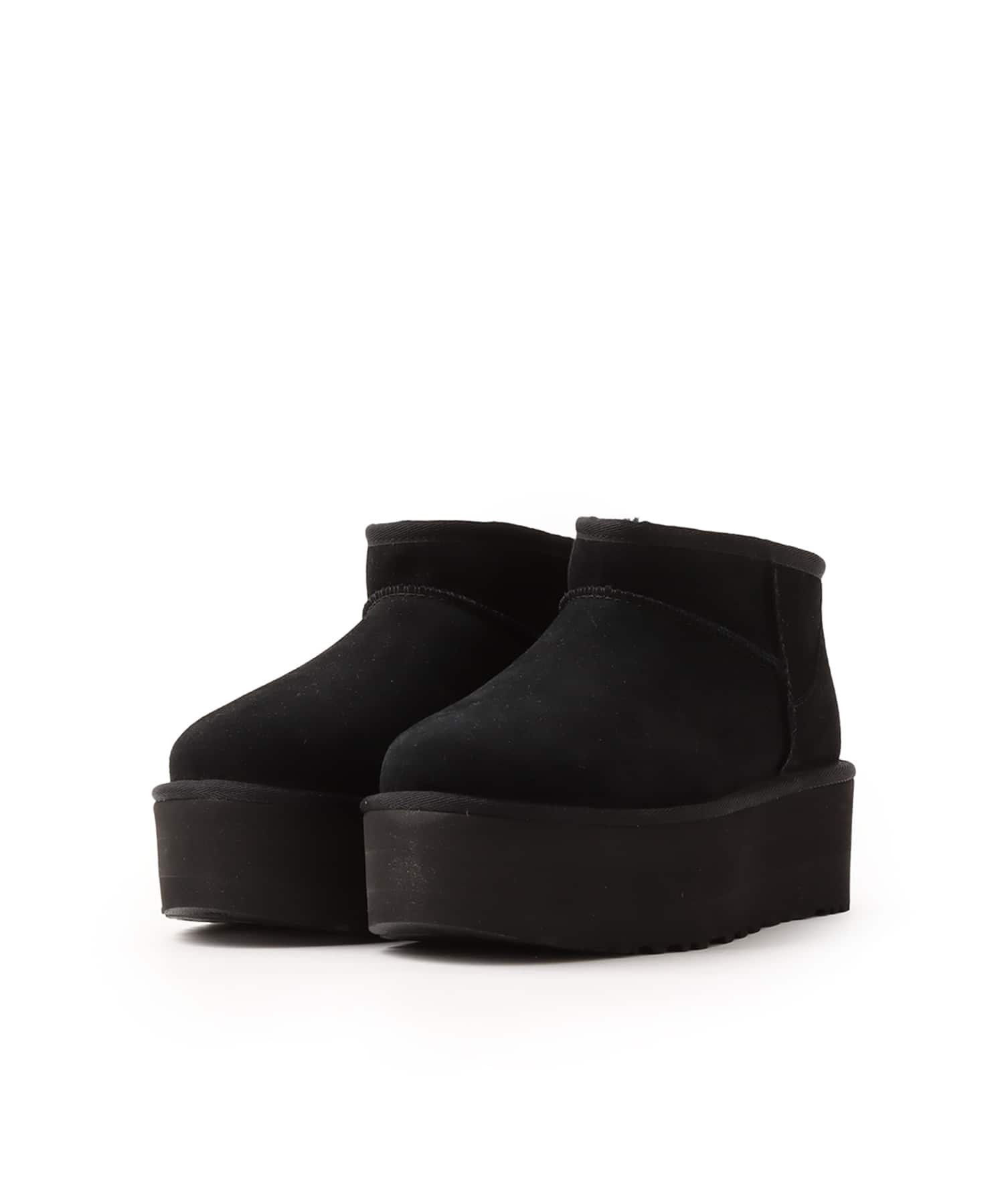 UGG W CLASSIC ULTRA MINI PLATFORM BLACK（アグ クラッシック