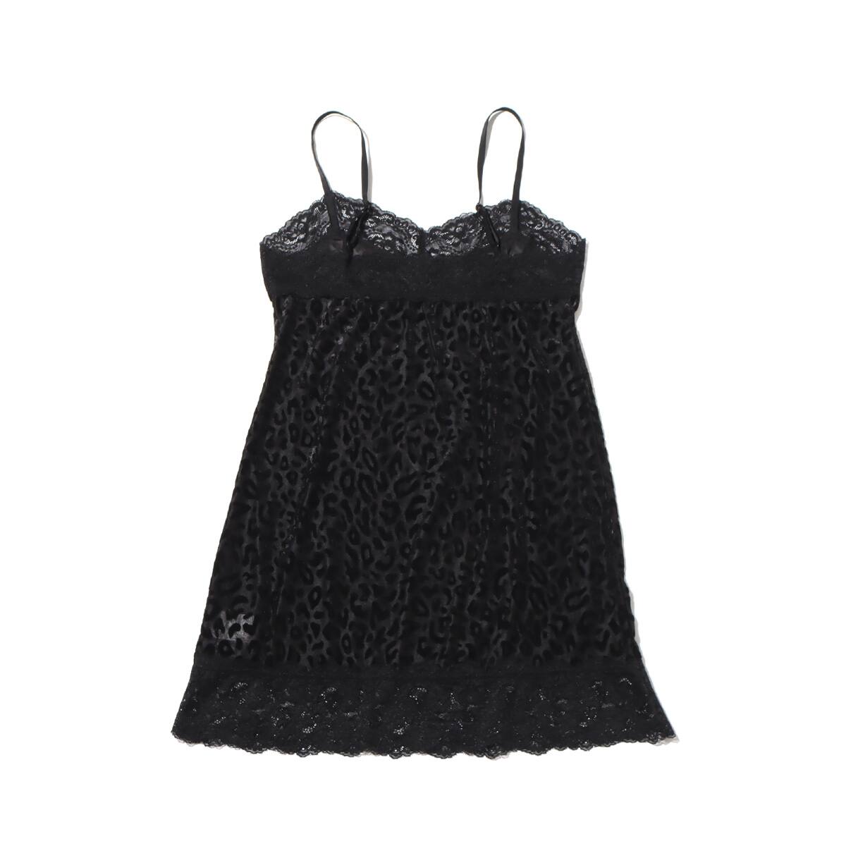 ANNA SUI NYC ベロア風 レオパード キャミソール BLACK 23HO-I