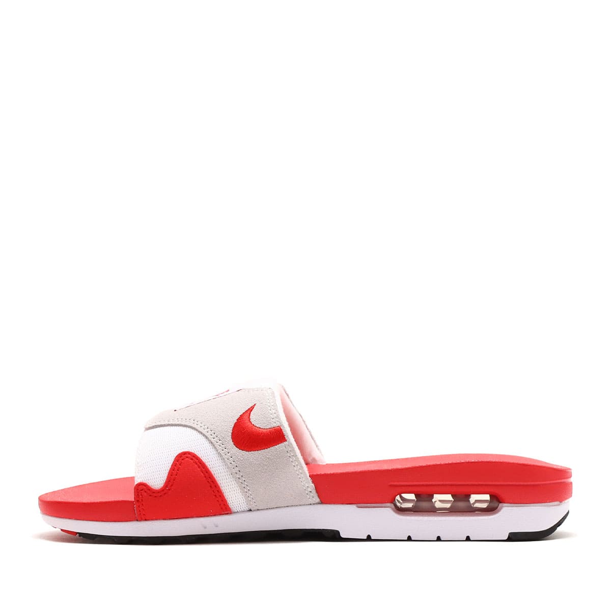 NIKE AIR MAX 1 SLIDE WHITE/UNIVERSITY RED-BLACK 23SU-I（ナイキ