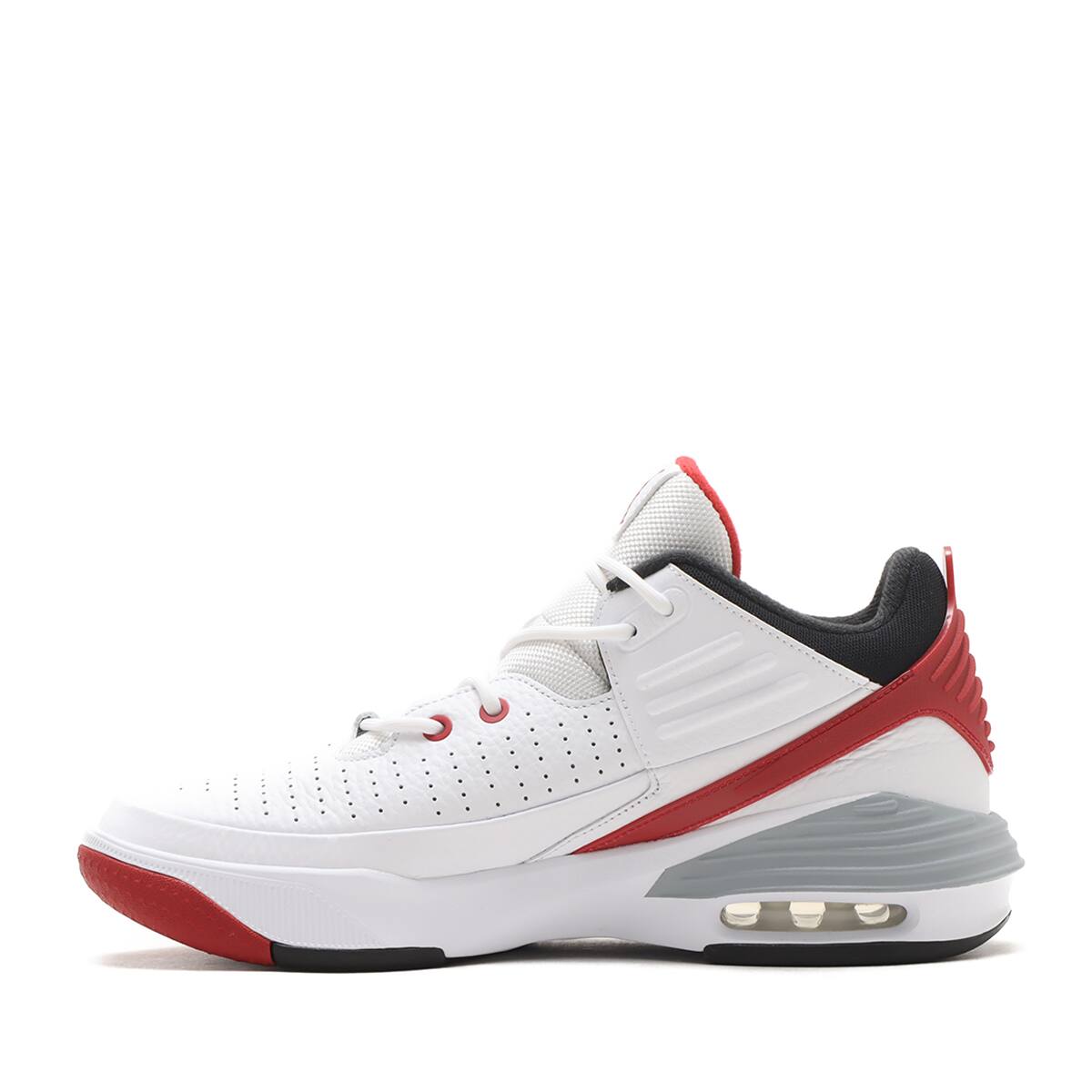 JORDAN BRAND JORDAN MAX AURA 5 WHITE/BLACK-VARSITY RED-WOLF GREY