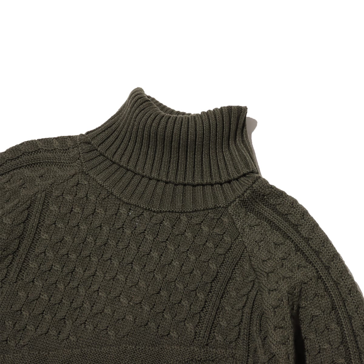 NIKE AS M NL CABLE KNIT TURTLENECK CARGO KHAKI 23HO-I（ナイキ NL L