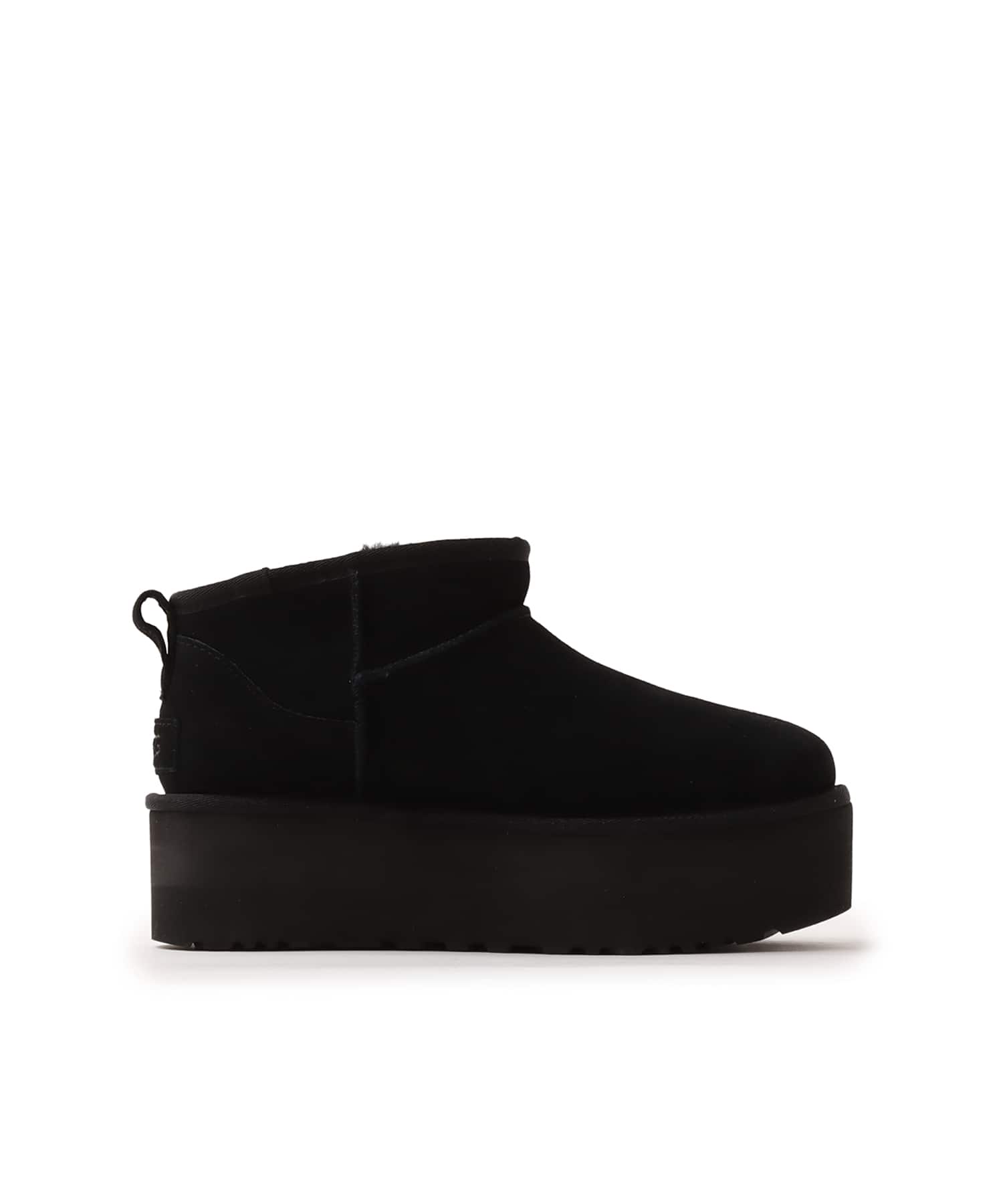 UGG W CLASSIC ULTRA MINI PLATFORM BLACK（アグ クラッシック