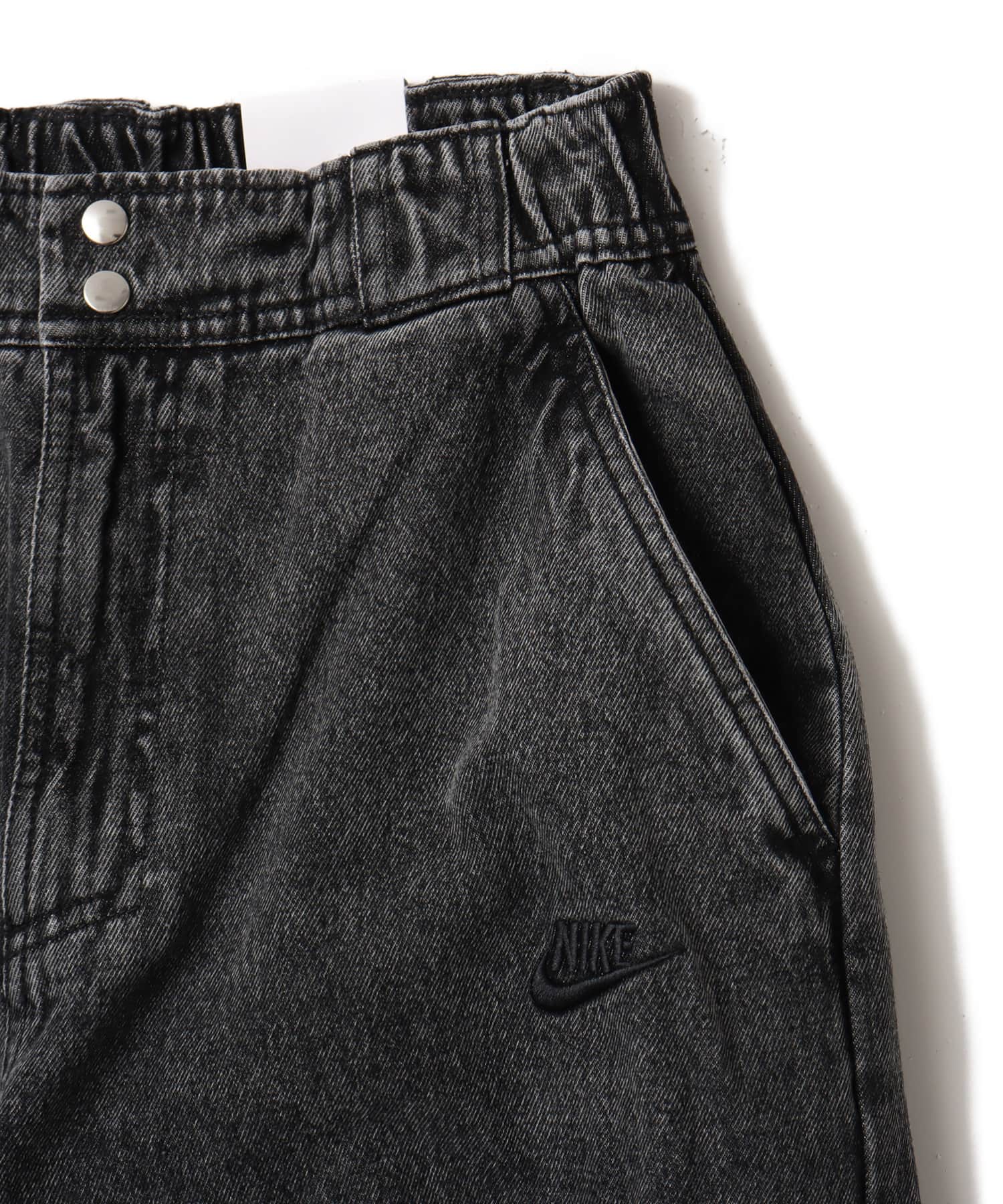 NIKE AS W NSW DENIM WVN PANT GCEL BLACK（ナイキ ウィメンズ NSW