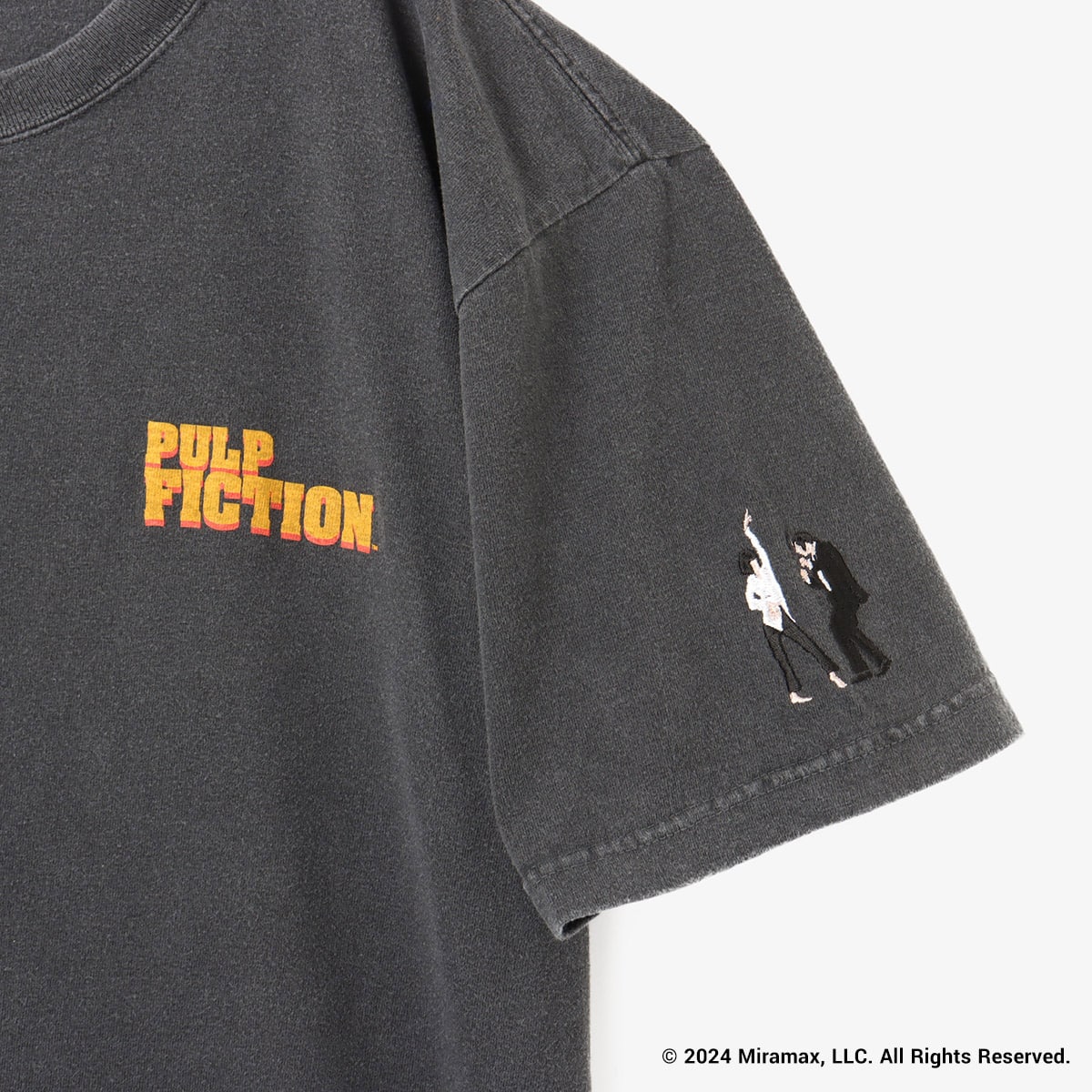 GOOD ROCK SPEED x atmos PULP FICTION Back Print T-shirt BLACK