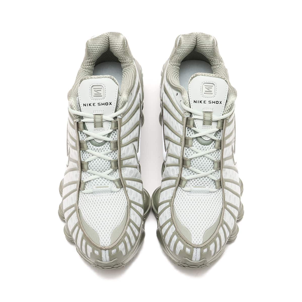 NIKE W SHOX TL LIGHT SILVER/WHITE-LIGHT ARMY（ナイキ ウィメンズ