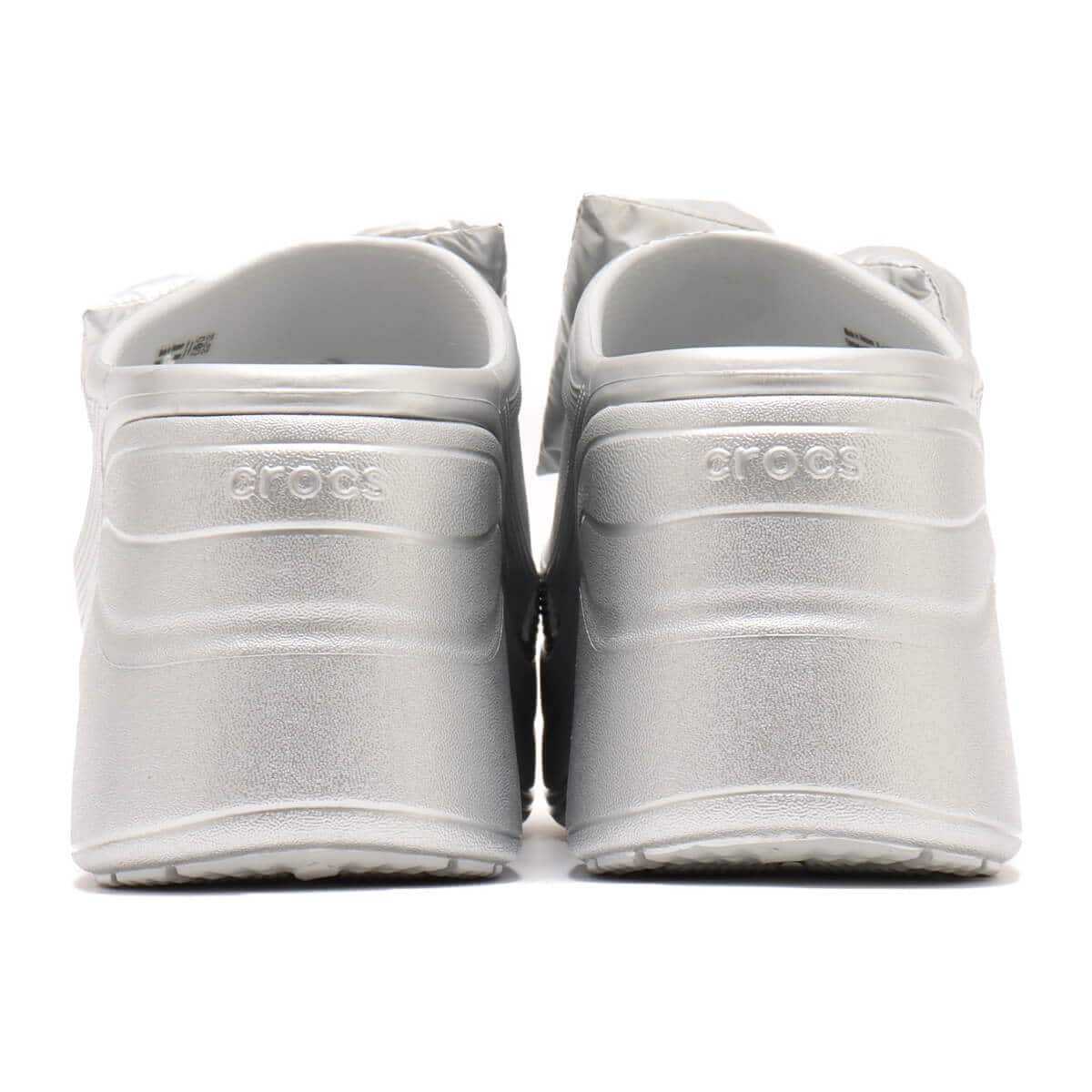 crocs Siren Metallic Bow Clog Silver Metallic （クロックス