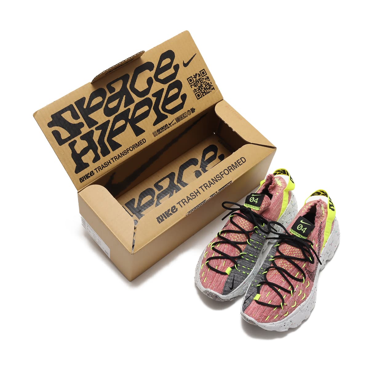 NIKE W SPACE HIPPIE 04 LEMON VENOM/BLACK-LT ARCTIC PINK 20FA-I