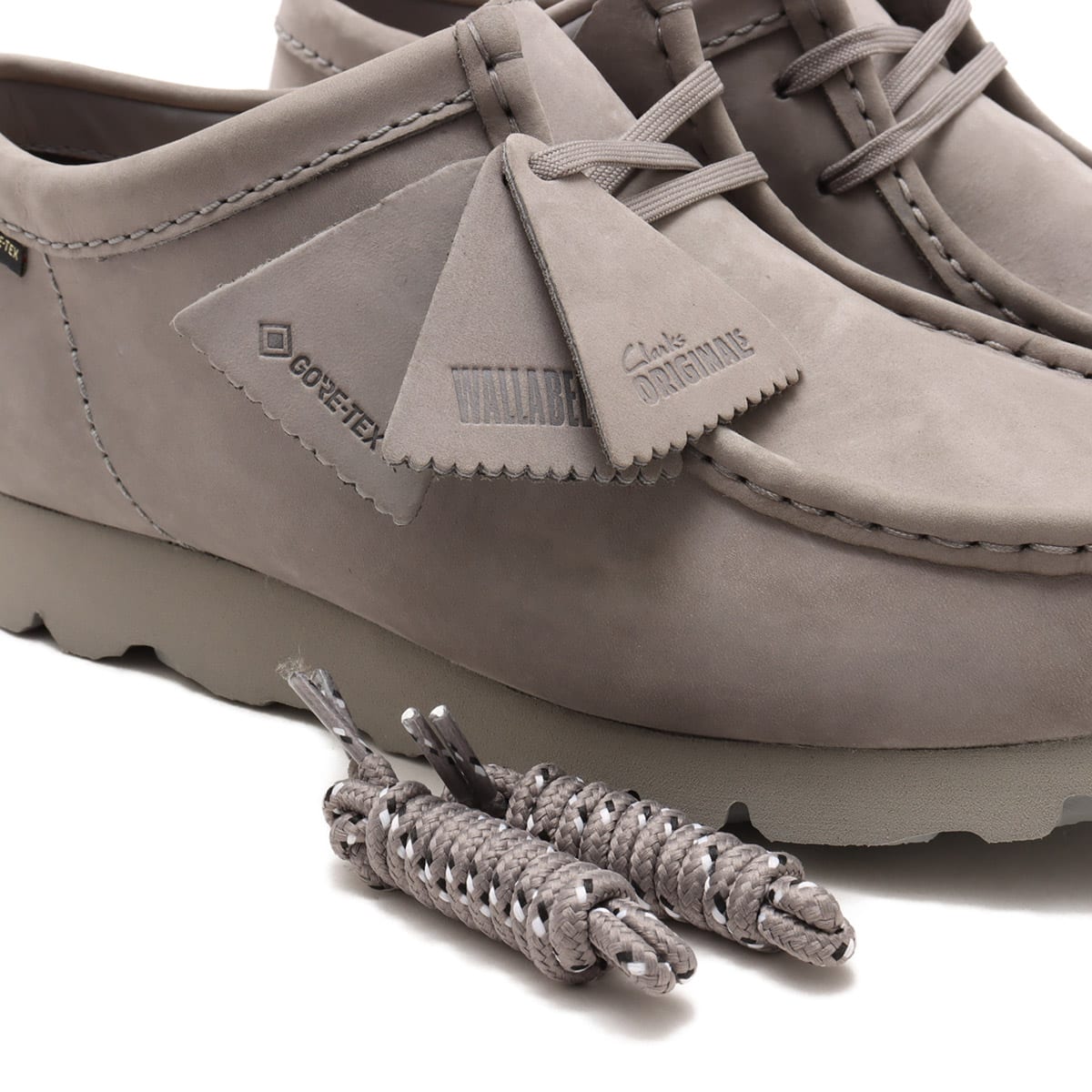 Clarks WallabeeGTX Grey Nubuck（クラークス ワラビーGTX-グレー