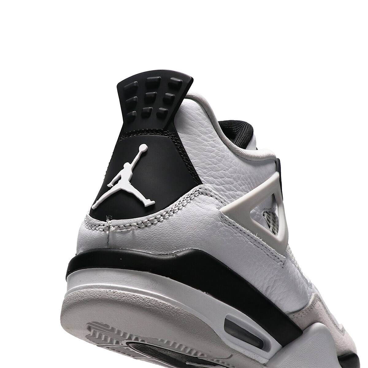 JORDAN BRAND AIR JORDAN 4 RETRO (GS) WHITE/BLACK-NEUTRAL GREY 22SU