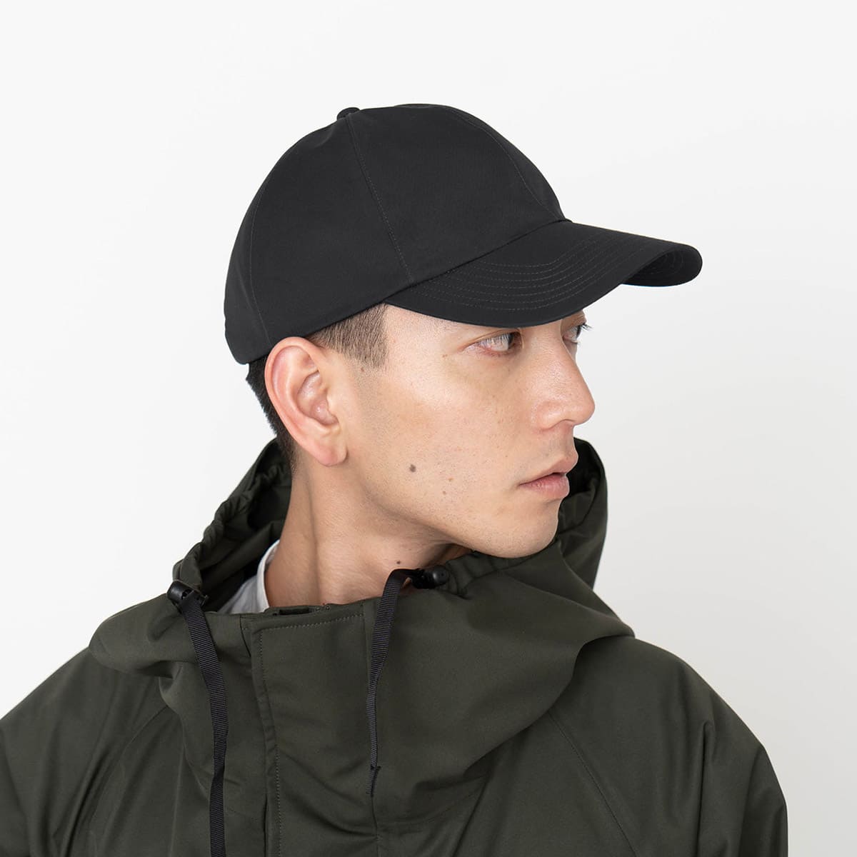 nanamica 2L GORE-TEX Cap BLACK 22FA-I（ナナミカ 2L ゴアテックス