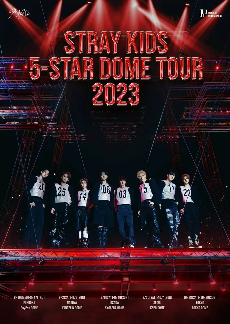 Stray Kids announce 2023 5-STAR dome concert tour in Korea and Japan |