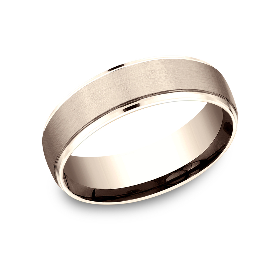 The Jefferson, 6.5mm - 14K Rose | Benchmark Rings