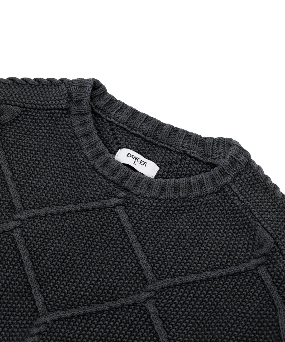 DANCER_FENCE KNIT SWEATER :::CHARCOAL::: | SILO