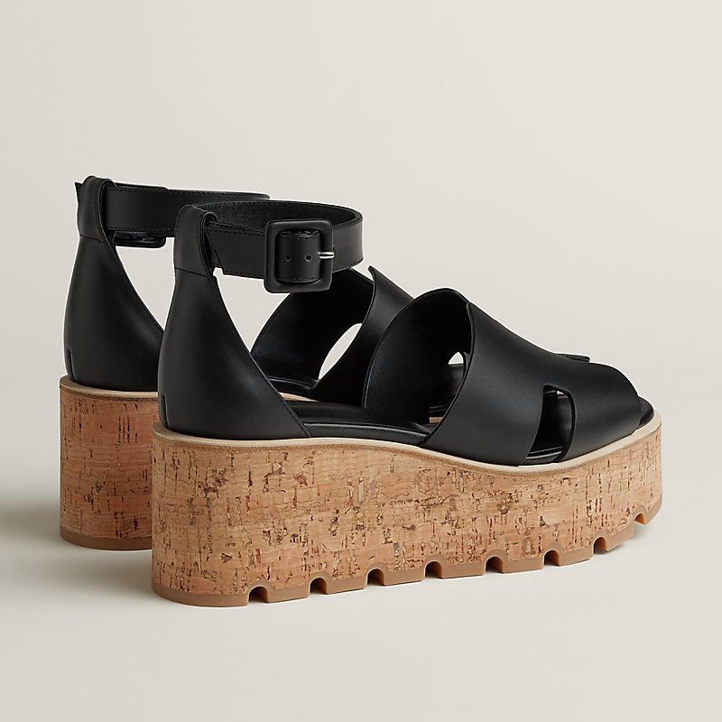 Luce 30 sandal - Black | Hermès USA