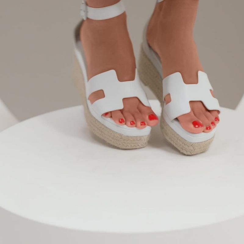 エスパドリーユ 《エルダ》 - ホワイト | Hermès - エルメス-公式サイト