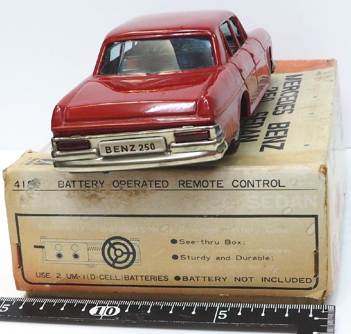旧バンダイ【Mercedes Benz 250メルセデス ベンツ 赤 リモコン欠