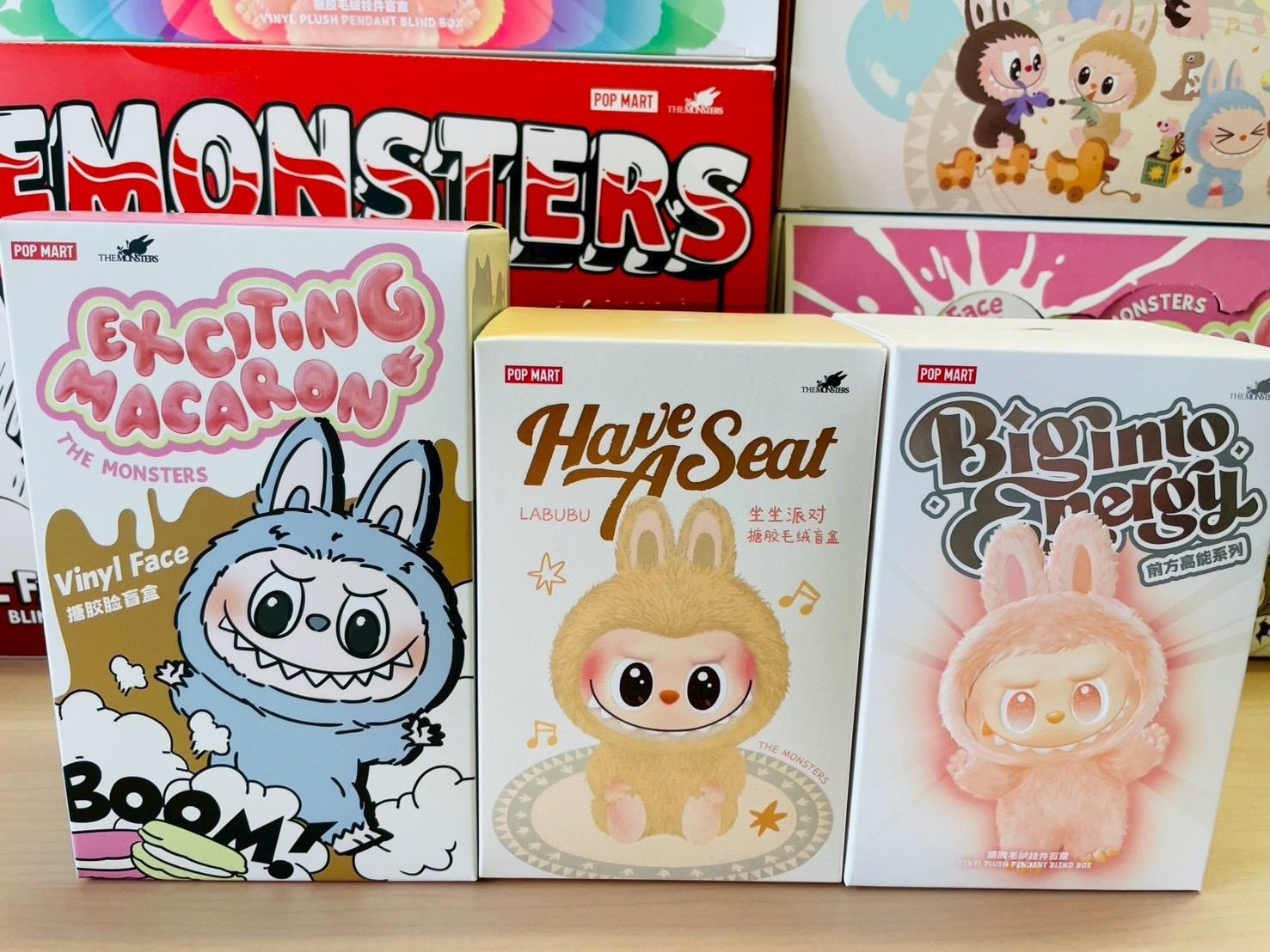 正規品 新品未開封 POP MART THE MONSTERS EXCITING MACARON 3個セット