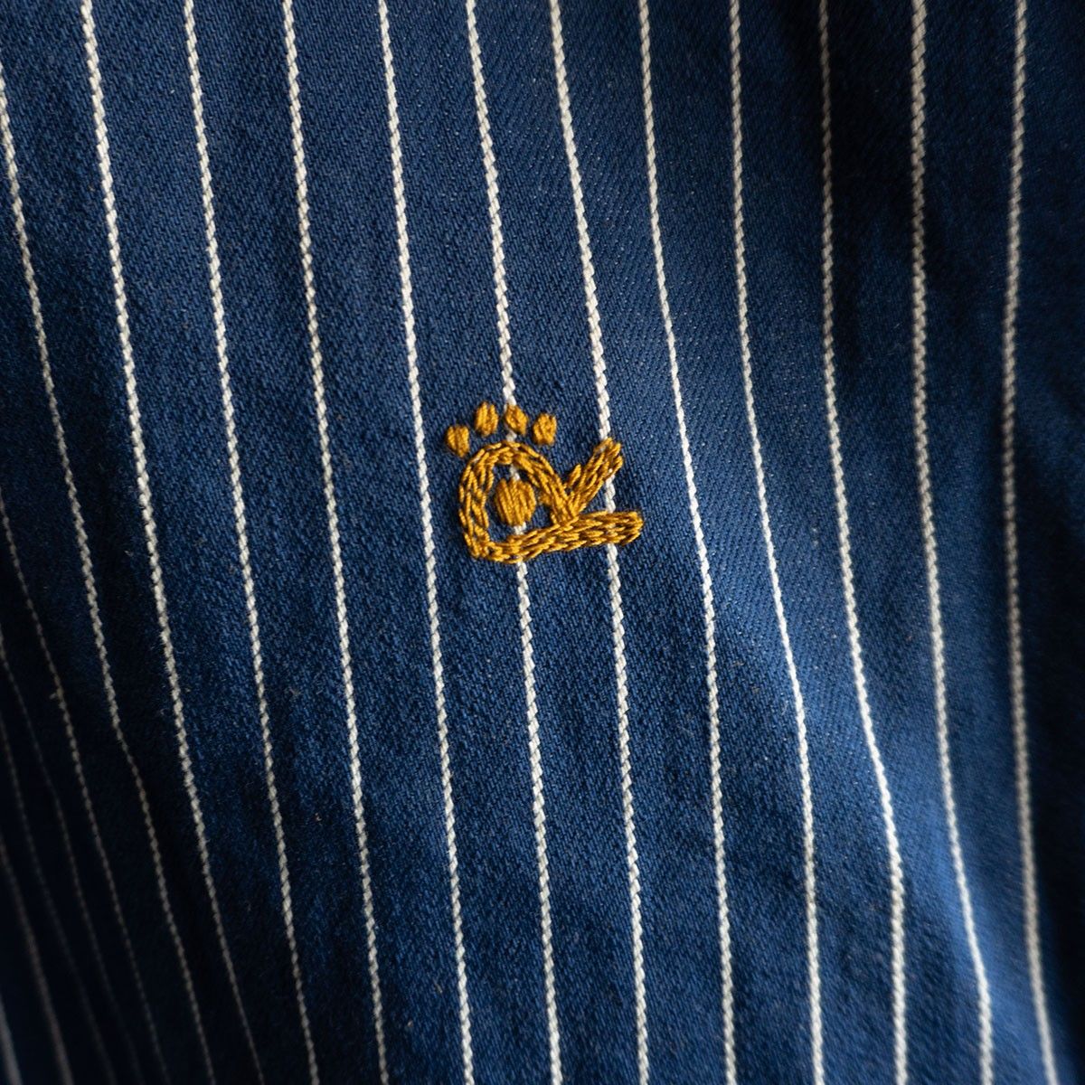 美品】45R【ONEONE いろいろデニムのプルフリルチュニック