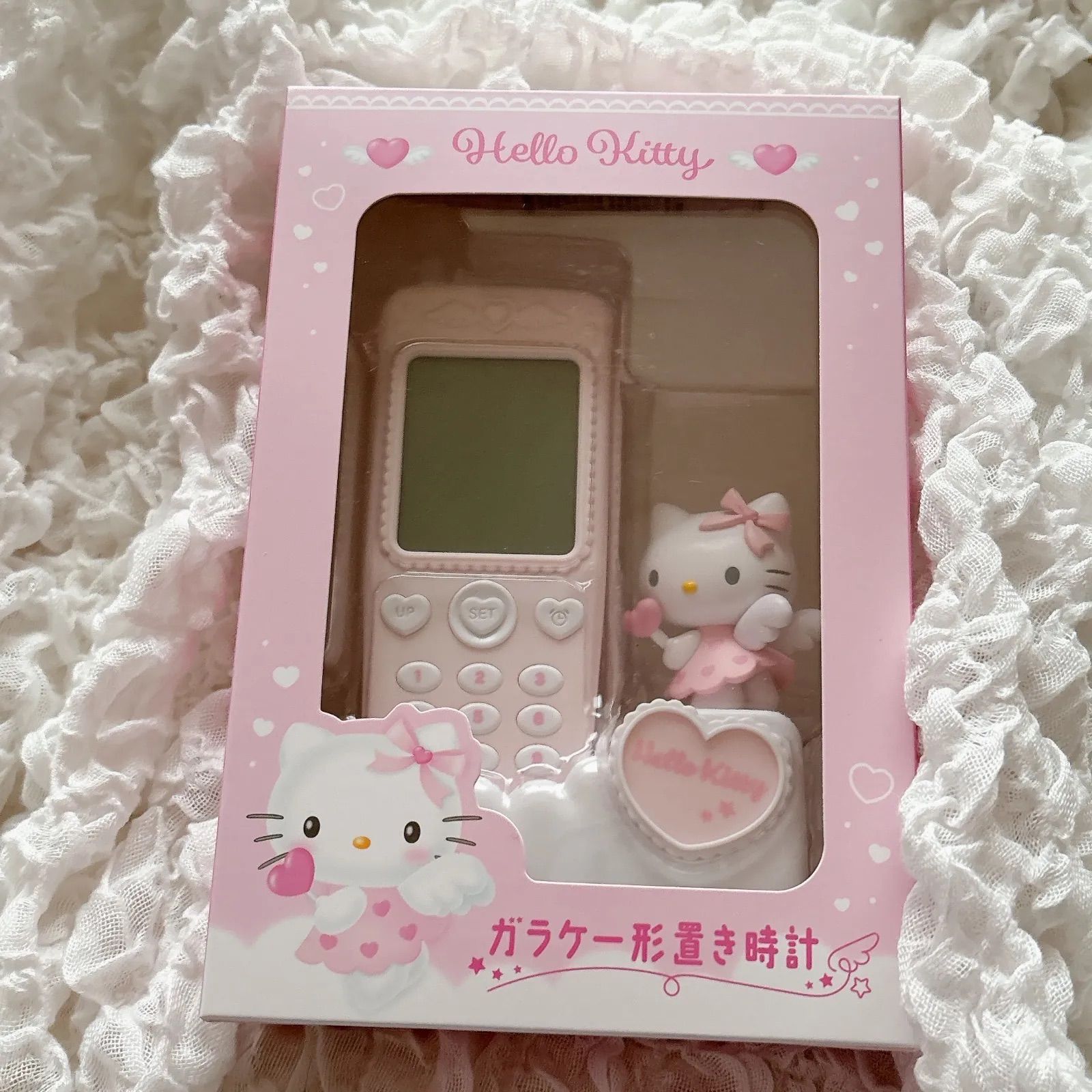 レア サンリオ Sanrio ガラケー形置き時計 時計 キティ ハローキティ