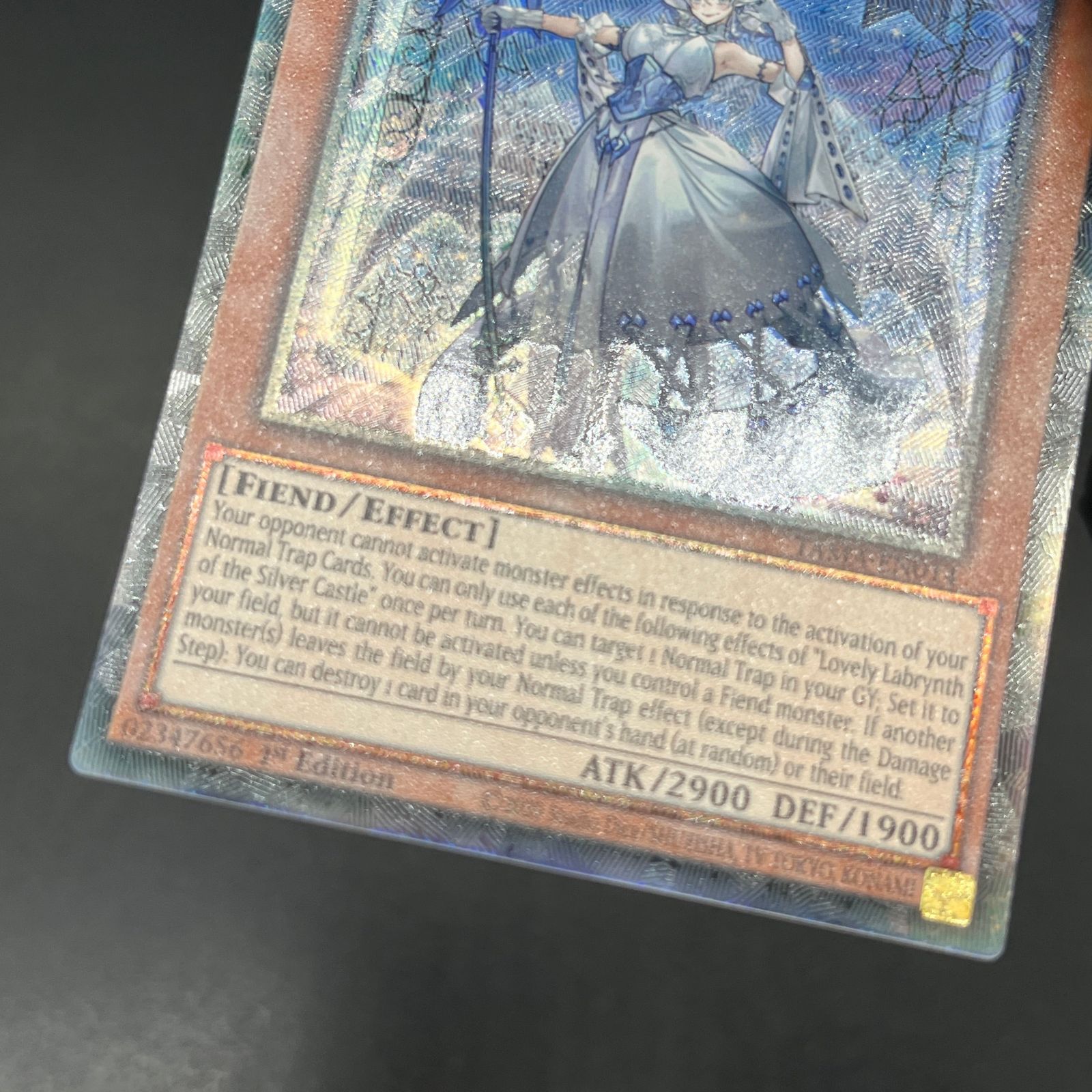 遊戯王 白銀の城のラビュリンス/コレクターズレア/英語/1st/EU版 A5