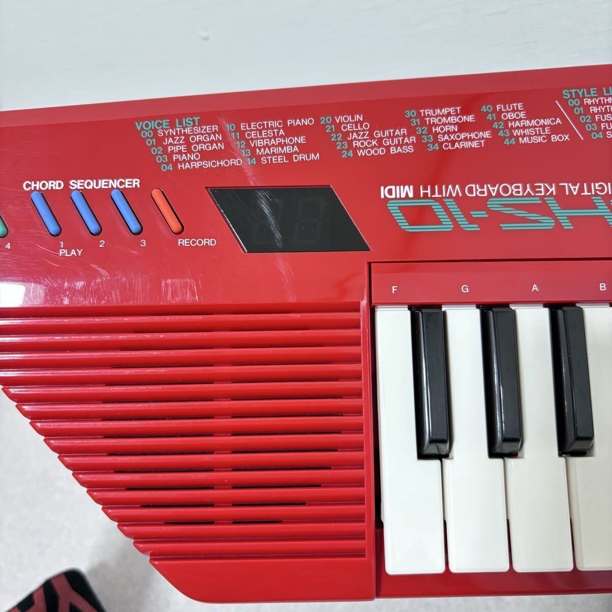 □ 【綺麗】YAMAHA SHS-10R ショルキー レッド ショルダーキーボード