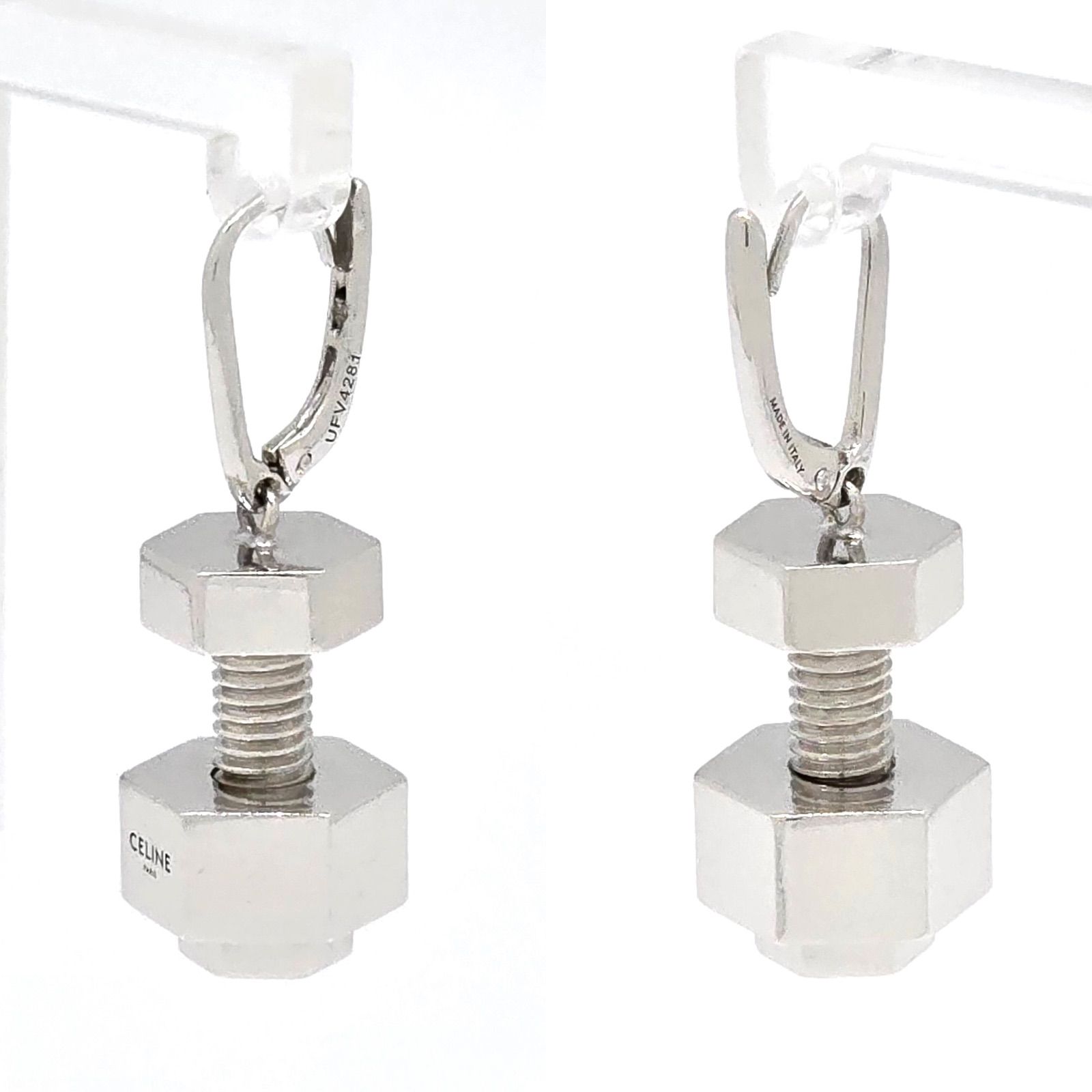CELINE セリーヌ ボルト ピアス 片耳 スターリングシルバー SV925 箱