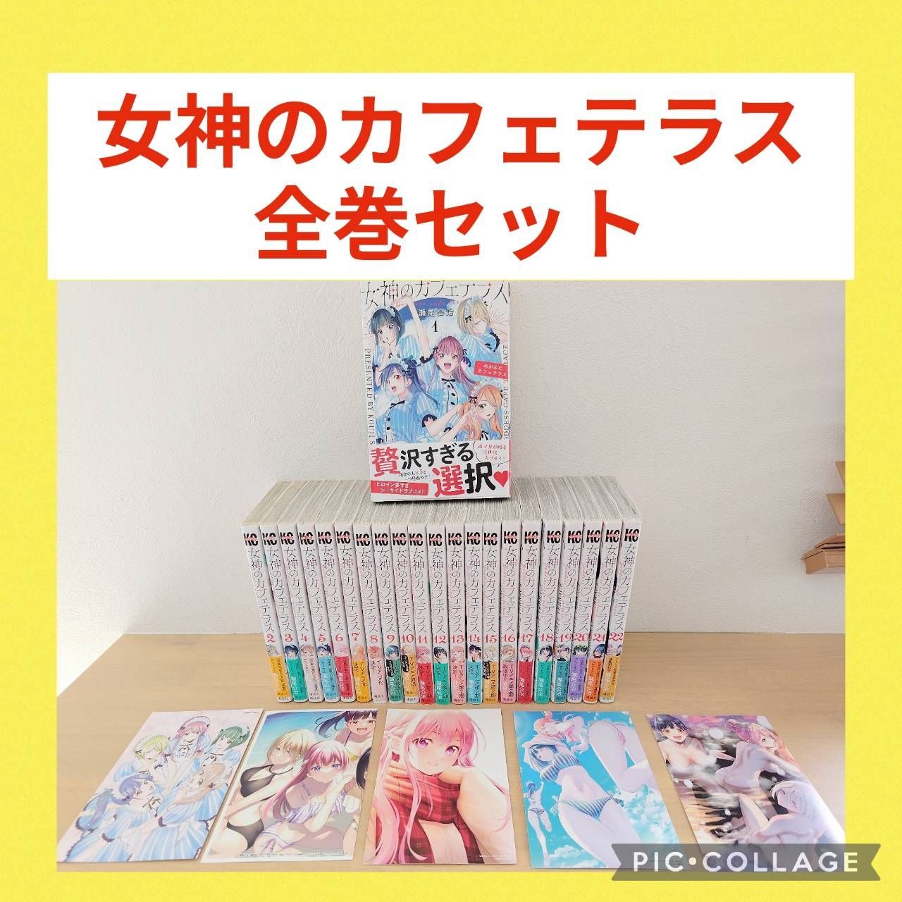 女神のカフェテラス 全巻 特装版 イラストカード 全22巻 女神のカフェ