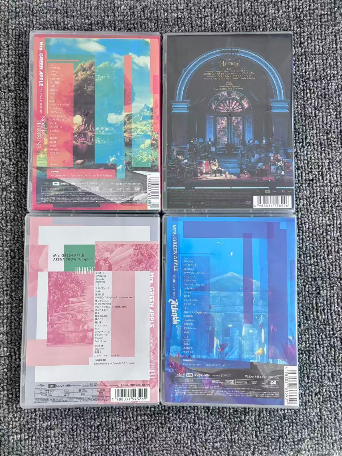新品未開封 Mrs. GREEN APPLE 通常盤 DVD 4本セット - メルカリ
