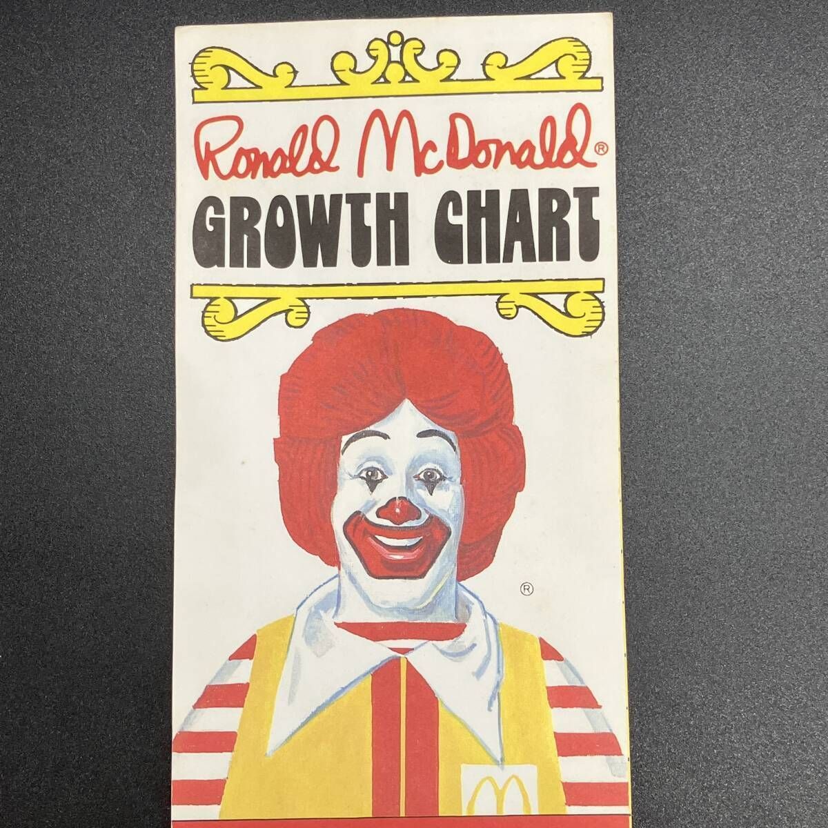 マクドナルド 1981 ロナルド 身長計 ポスター 看板 サイン McDonald's