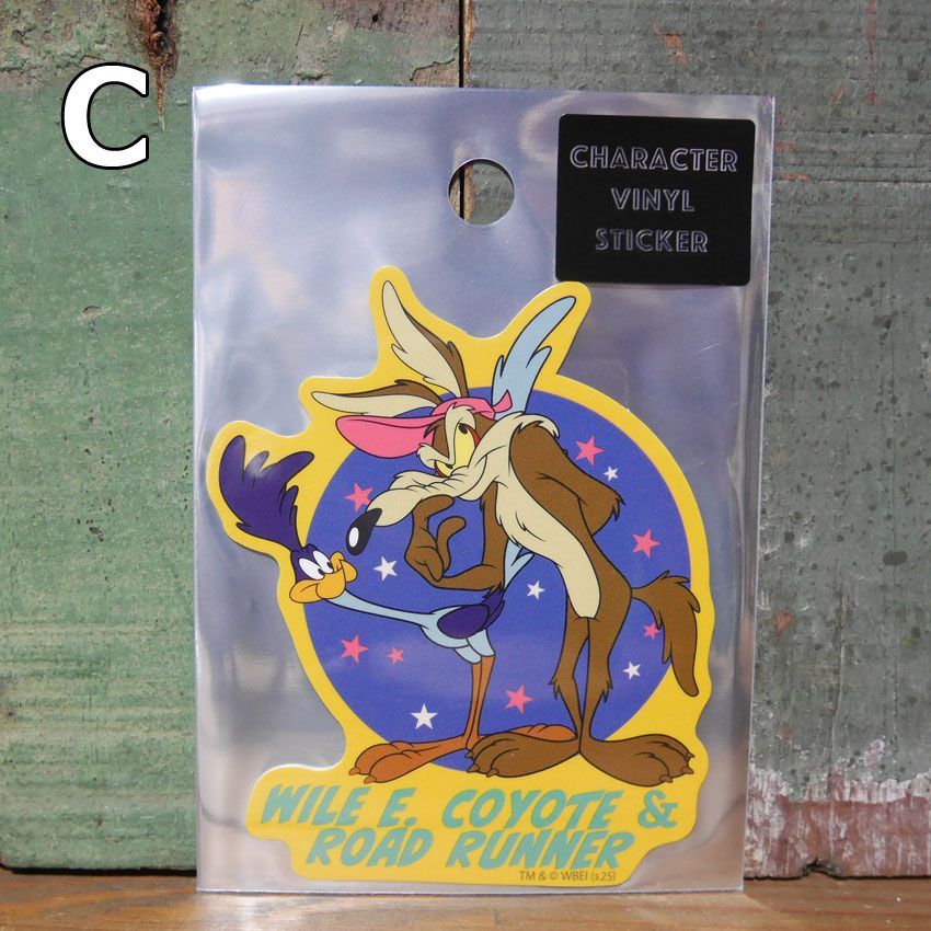 ルーニーテューンズ ステッカー ロードランナー ワイリーコヨーテ