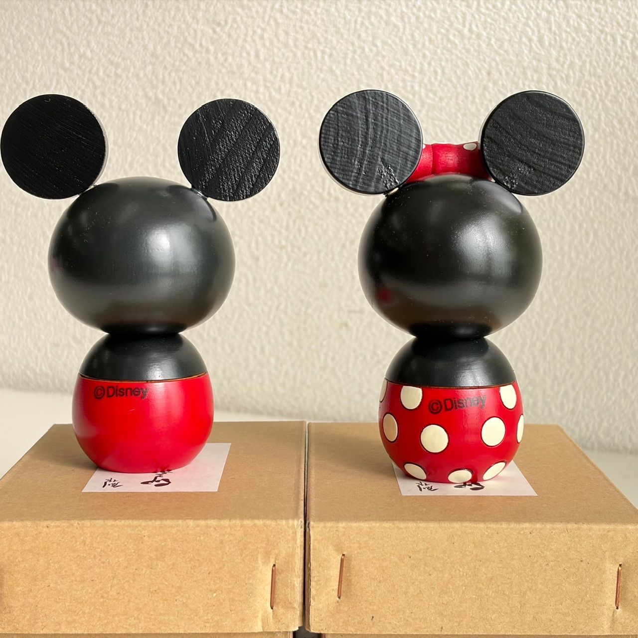 美品】卯三郎こけし ディズニー公式コラボ ミッキー＆ミニー こけし
